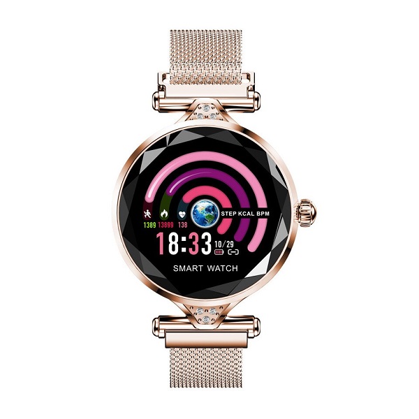 Αδιάβροχο Γυναικείο Bluetooth Ρολόι Smart Watch με Ειδοποίηση Εφαρμογών, Θερμιδομετρητή, Μετρητή Πίεσης, Παλμών & Ποιότητας Ύπνου 